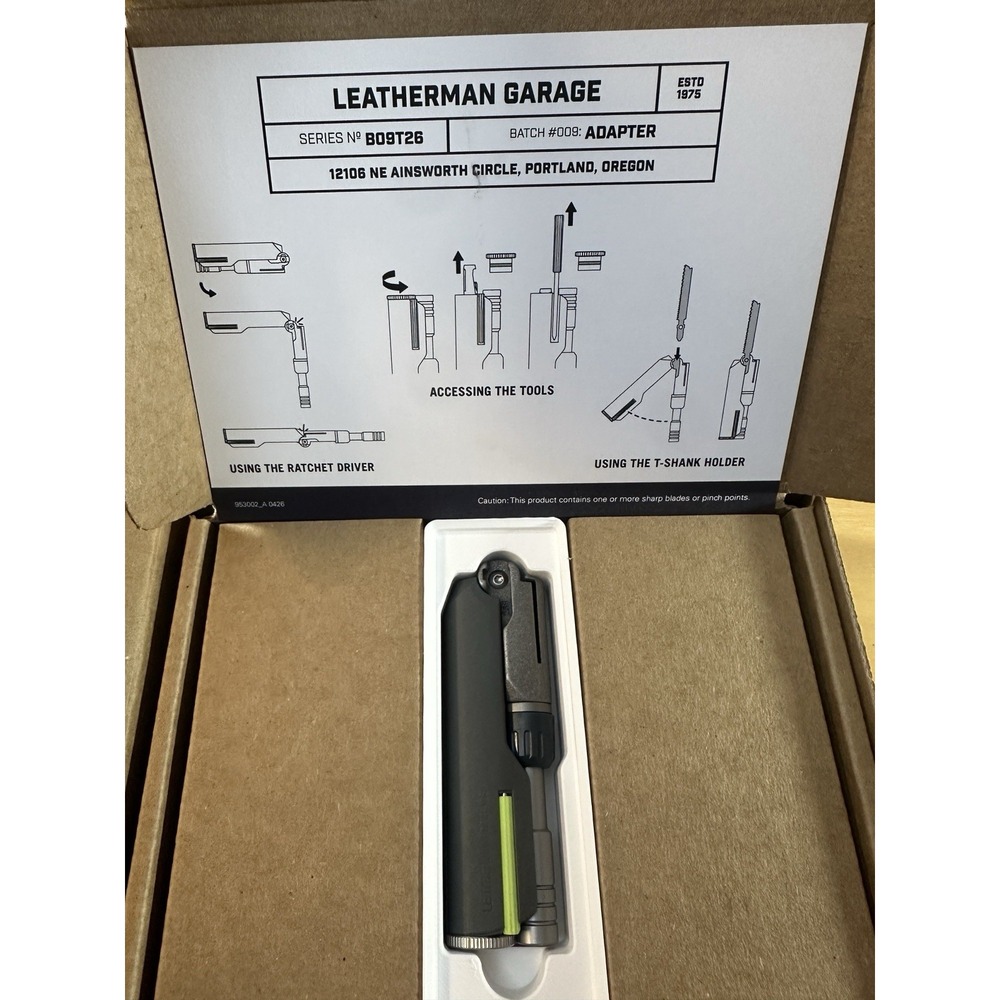 Leatherman Garage Batch #009 Adapter Ratcheting System with Modular Capability